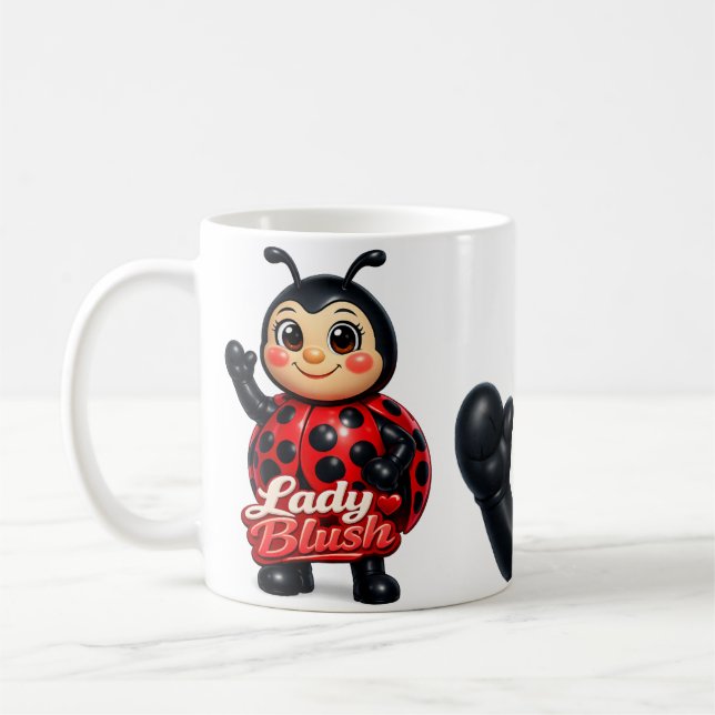 Nyckelpigor Rodnad Serie Kaffemugg (Vänster)