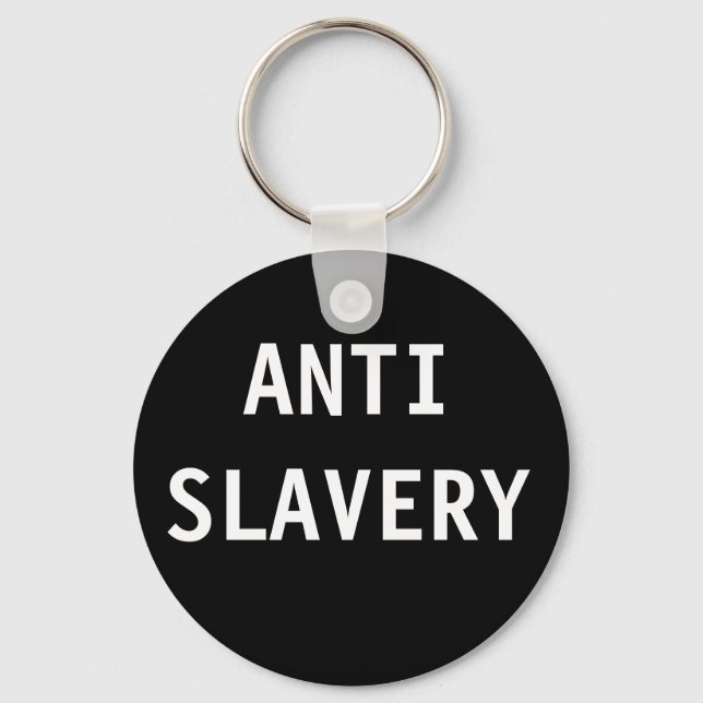 Nyckelring Anti Slavery Black (Framsida)