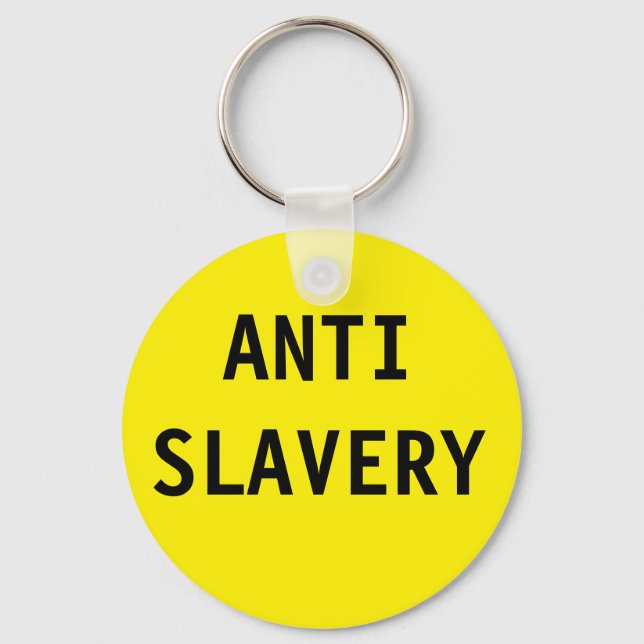 Nyckelring Anti Slavery Gult (Framsida)