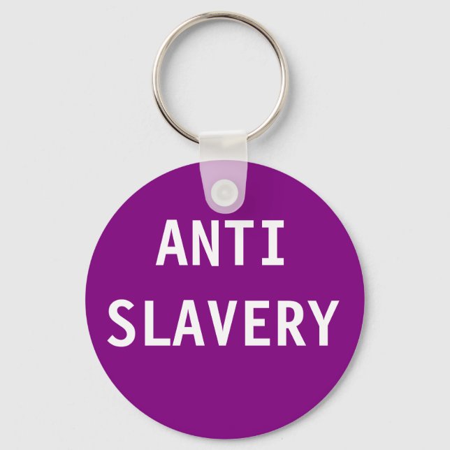 Nyckelring Anti Slavery Lila (Framsida)