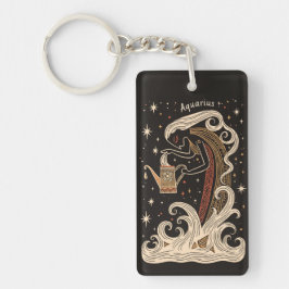 Nyckelring Aquarius Celestial Zodiac Art