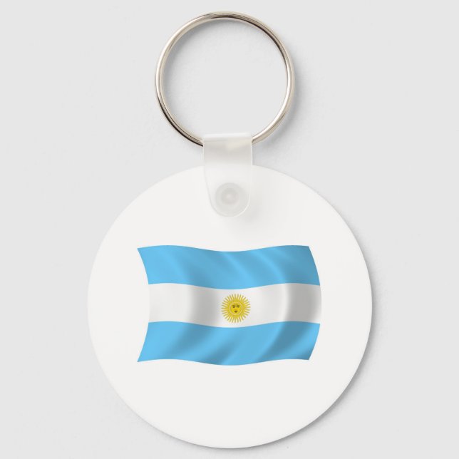 Nyckelring Argentinas flagga (Framsida)
