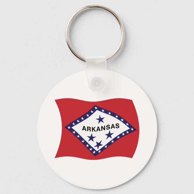 Nyckelring Arkansas Flagga (Framsida)
