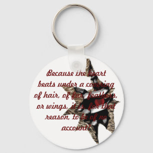 Nyckelring av djurhjärta