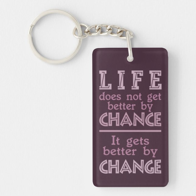 NYCKELRING av LIFE CHANGE anpassningsbar monogram (Framsidan)