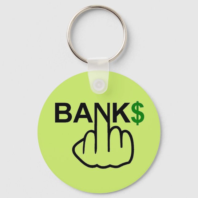 Nyckelring Banker Corrupt (Framsida)