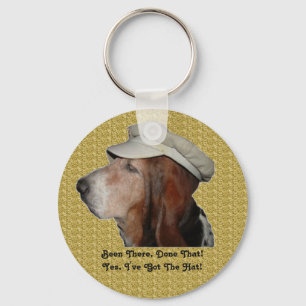 Nyckelring Basset Hound Varit Där, Gjort Det