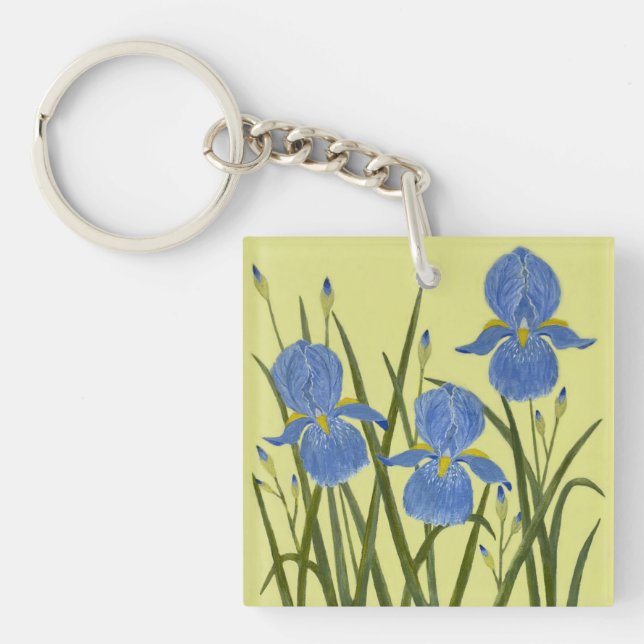 Nyckelring Blå Iris (Framsidan)