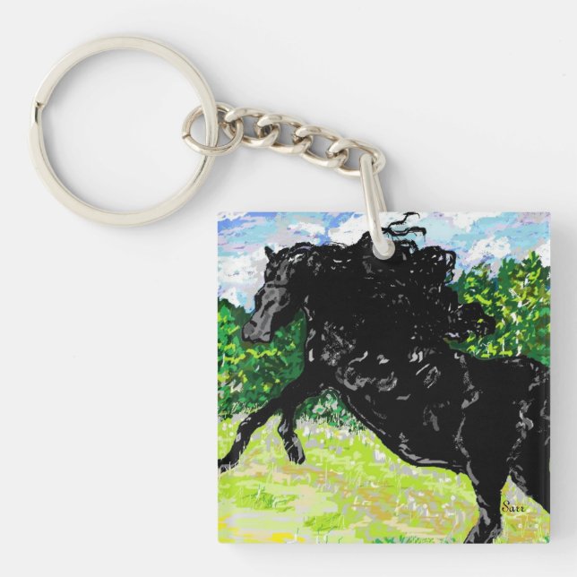 Nyckelring Black Stallion (Framsidan)