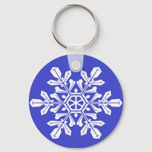 Nyckelring Blue Snö Flake
