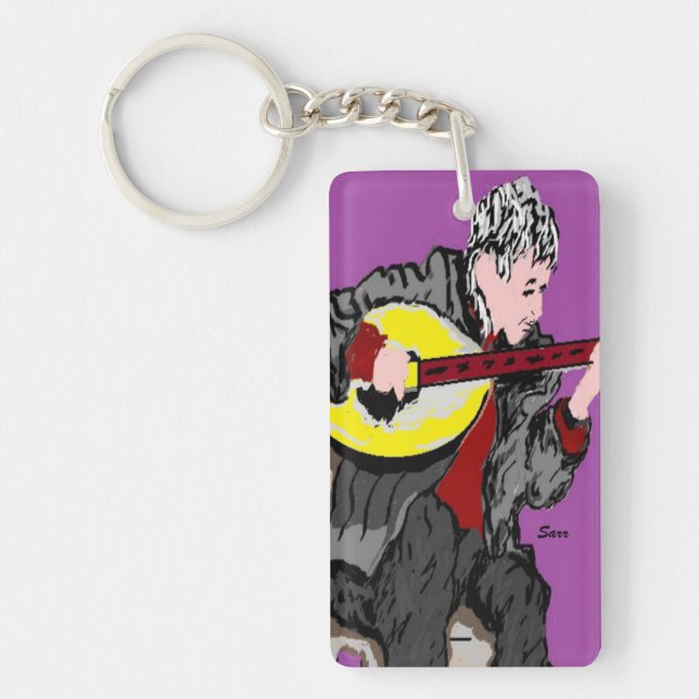 Nyckelring /Bouzouki Player (Framsidan)