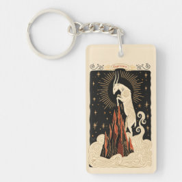 Nyckelring Capricorn Celestial Zodiac Art