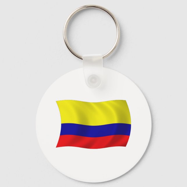 Nyckelring Colombias flagga (Framsida)
