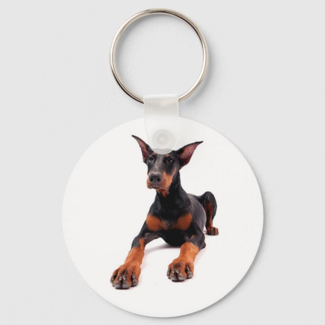 Nyckelring Dobermann Valp (Framsida)