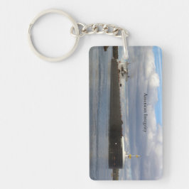 Nyckelring för amerikansk integritetsrektangel