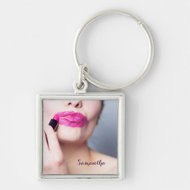 Nyckelring för användarnamn för Lipstick som inte  (Framsidan)