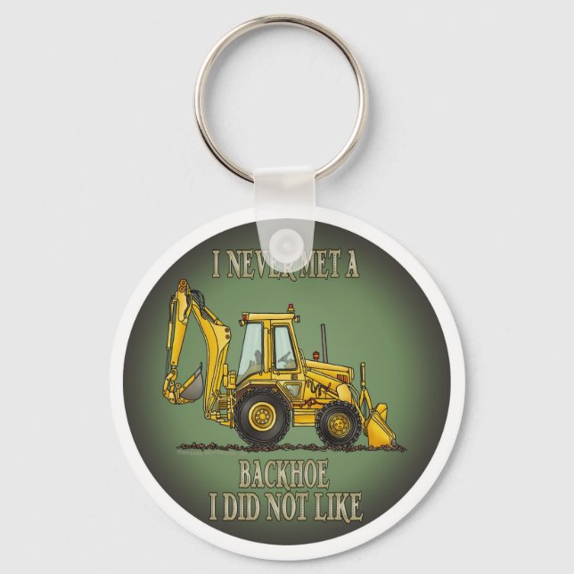 Nyckelring för Backhoe Operator Quote (Framsida)
