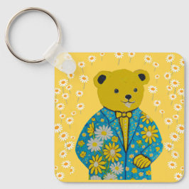 nyckelring för blommigt