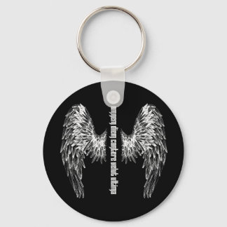 Nyckelring för Donovan-tatuering med svarta knappa