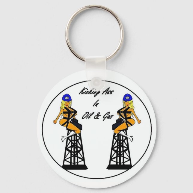 Nyckelring för dubbla Derricks (Framsida)