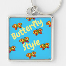 nyckelring för fjäril stil