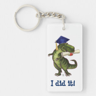 Nyckelring för huvud- och svanTRex Dino studenten
