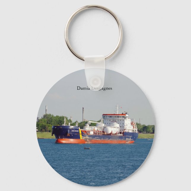 Nyckelring för knappen Damia Desgagnes (Framsida)