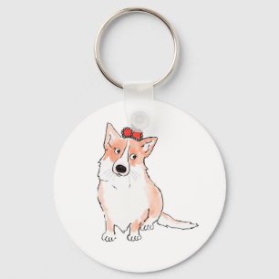 nyckelring för kommandoknappen royal corgi