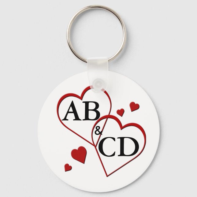 Nyckelring för mall för två hörningar (Framsida)