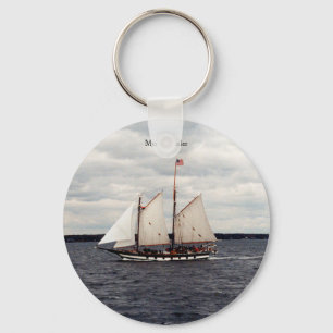 Nyckelring för Mystic Whaler-knapp