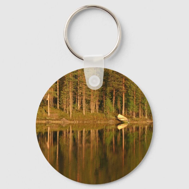 Nyckelring för naturens reflektioner, anpassningsb (Framsida)