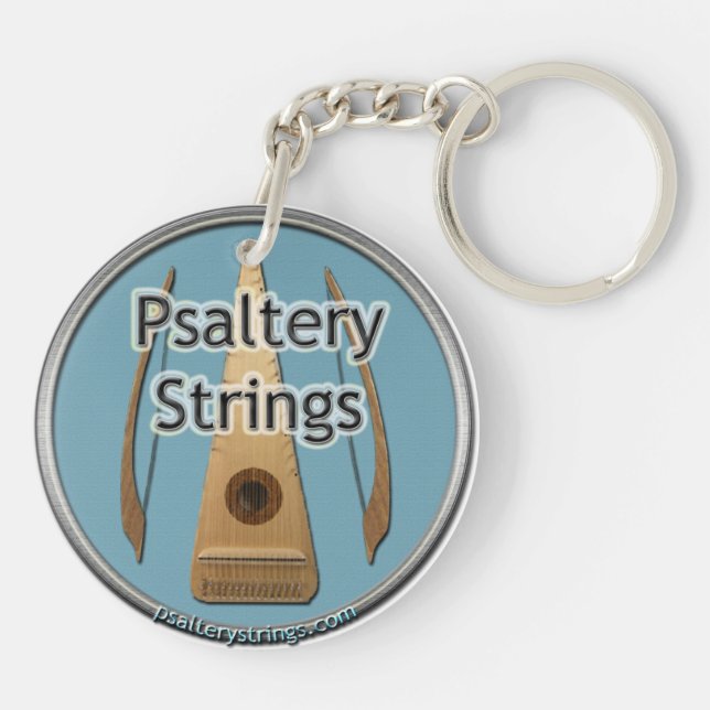 Nyckelring för Psaltery Strings Network Logotyp  (Baksidan)
