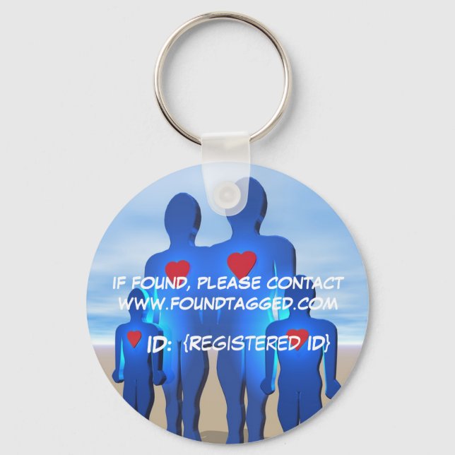 Nyckelring för säker familj (Framsida)