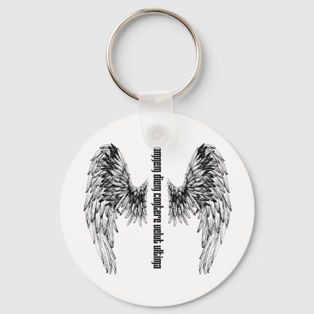 Nyckelring för Tattoo-knapp för Donovan (Framsida)