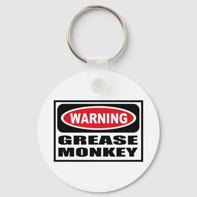 Nyckelring FÖR VARNING GREASE MONKEY (Framsida)