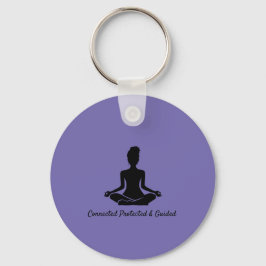 Nyckelring för Yoga pose Mindfulness Meditation-ci