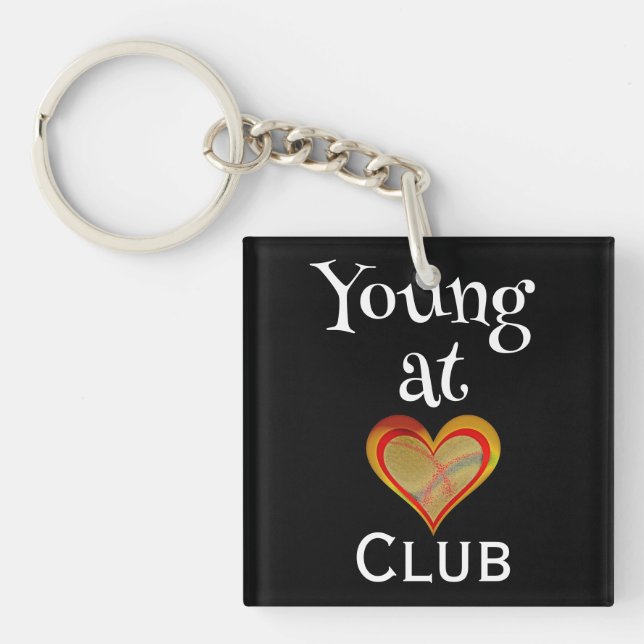 Nyckelring för Young at Heart Club (Framsidan)
