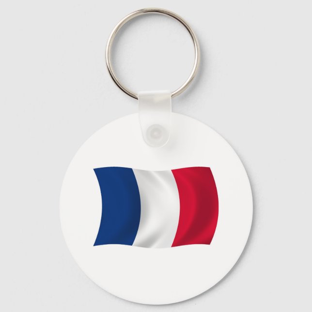 Nyckelring Frankrikes flagga (Framsida)