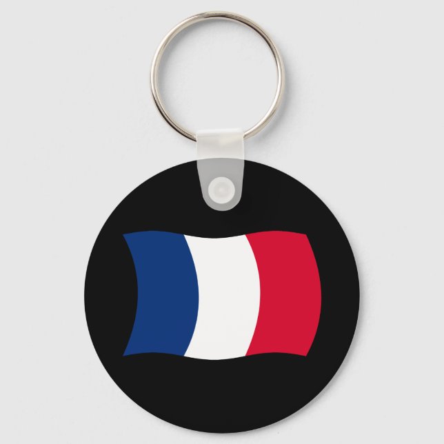 Nyckelring Frankrikes flagga (Framsida)