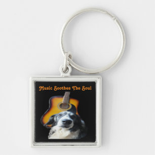 nyckelring Guitar-Hund