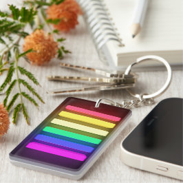 Nyckelring - HBT-Pridet Flagga Färg