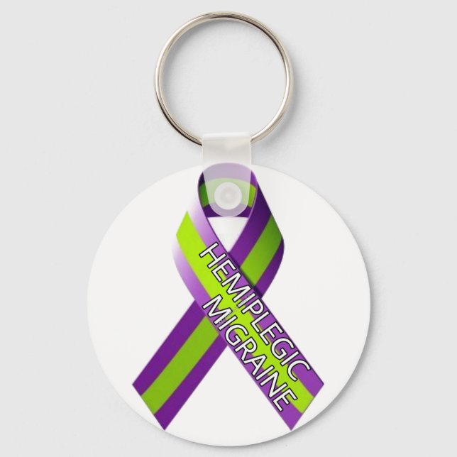 Nyckelring - Hemiplegt Migraine Ribbon (Framsida)
