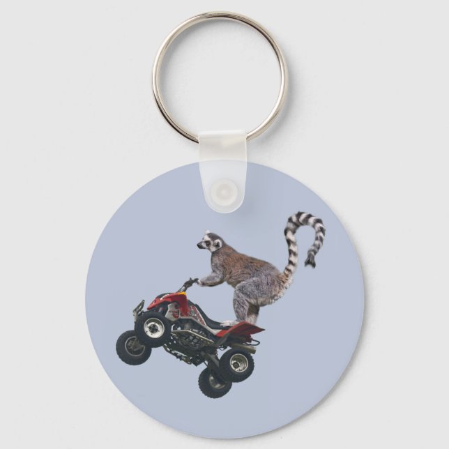 Nyckelring Hoppande Lemur (Framsida)