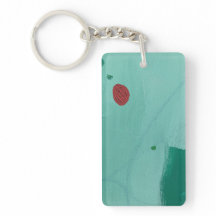 Nyckelring i flygande körsbärdesign