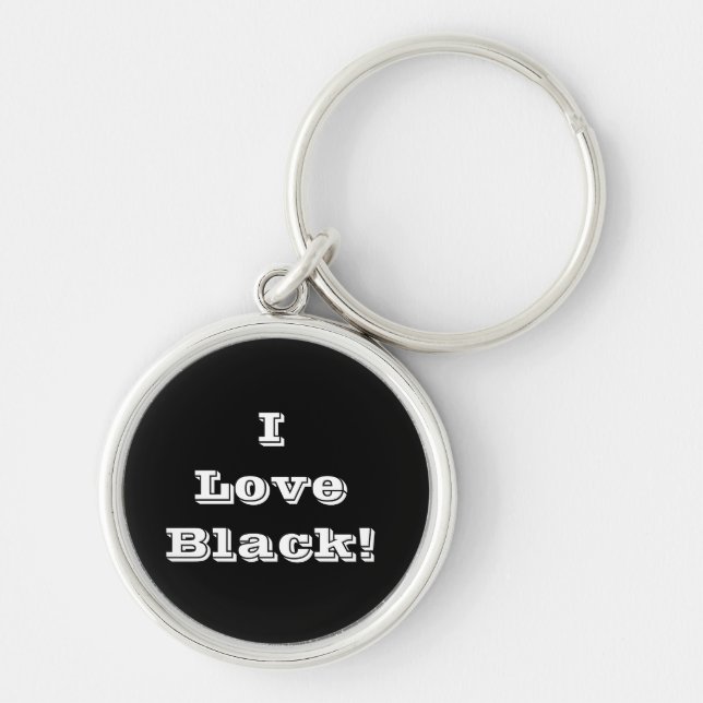 Nyckelring I Kärlek Black (Framsidan)