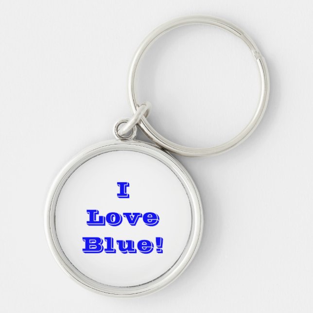 Nyckelring I Kärlek Blue (Framsidan)