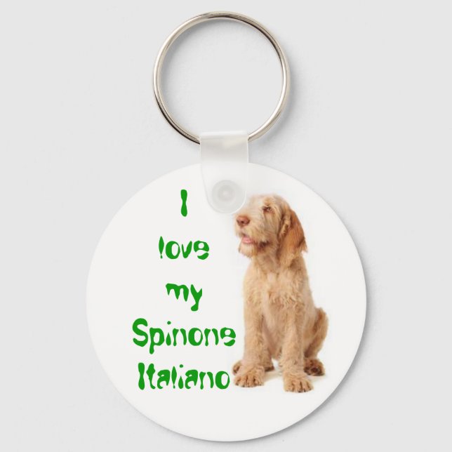 Nyckelring - "I kärlek my Spinone Italiano". (Framsida)