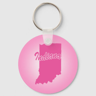 Nyckelring i rosa delstaten Indiana