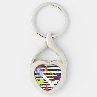 nyckelring i snört hjärta