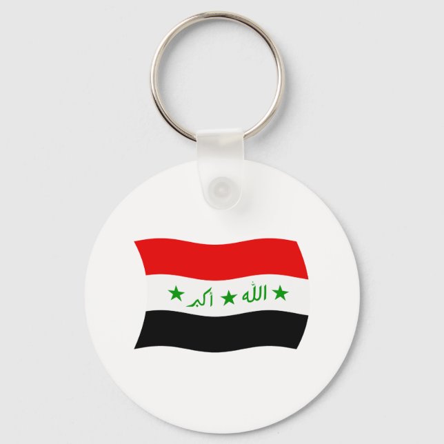 Nyckelring Irak Flagga (Framsida)